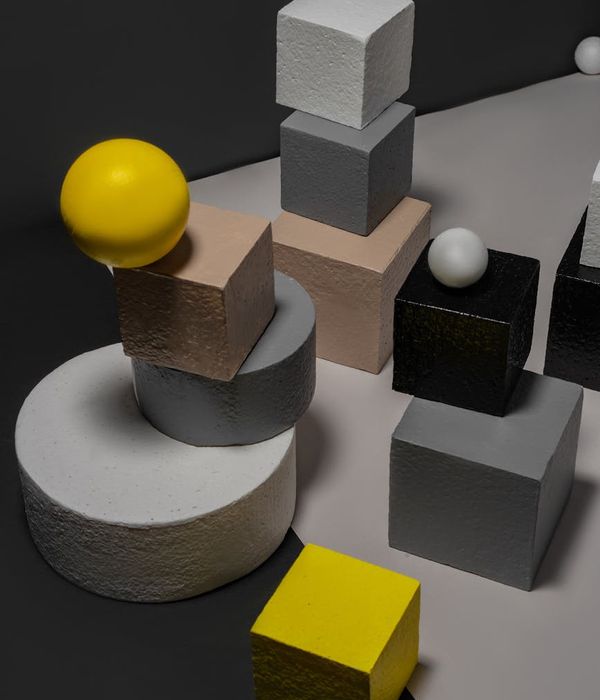 Abstract balance concept showing geometric shapes harmony